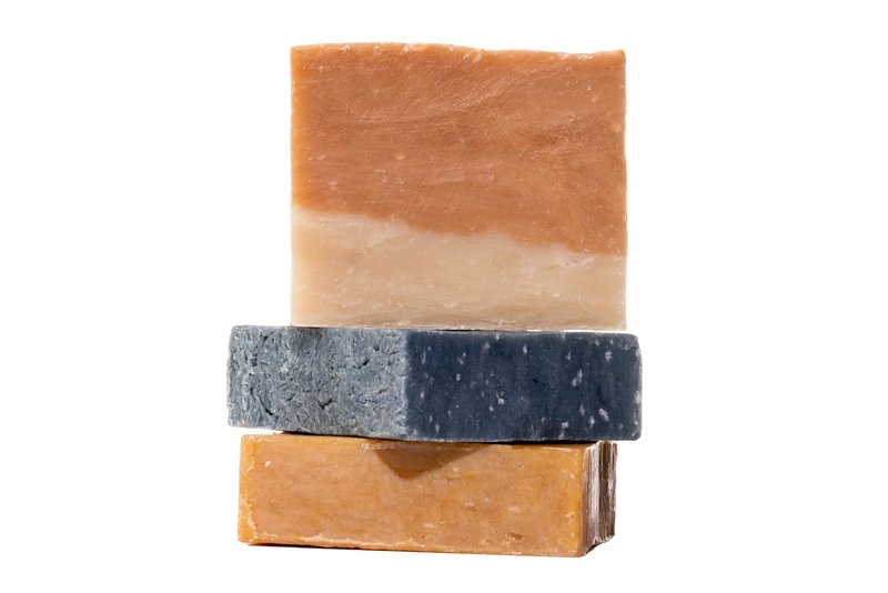 Iron Lion Soap – All-Natural Soap bar for Men & Women – Cold Process, Handmade in the USA - His Mix 3 Pack
