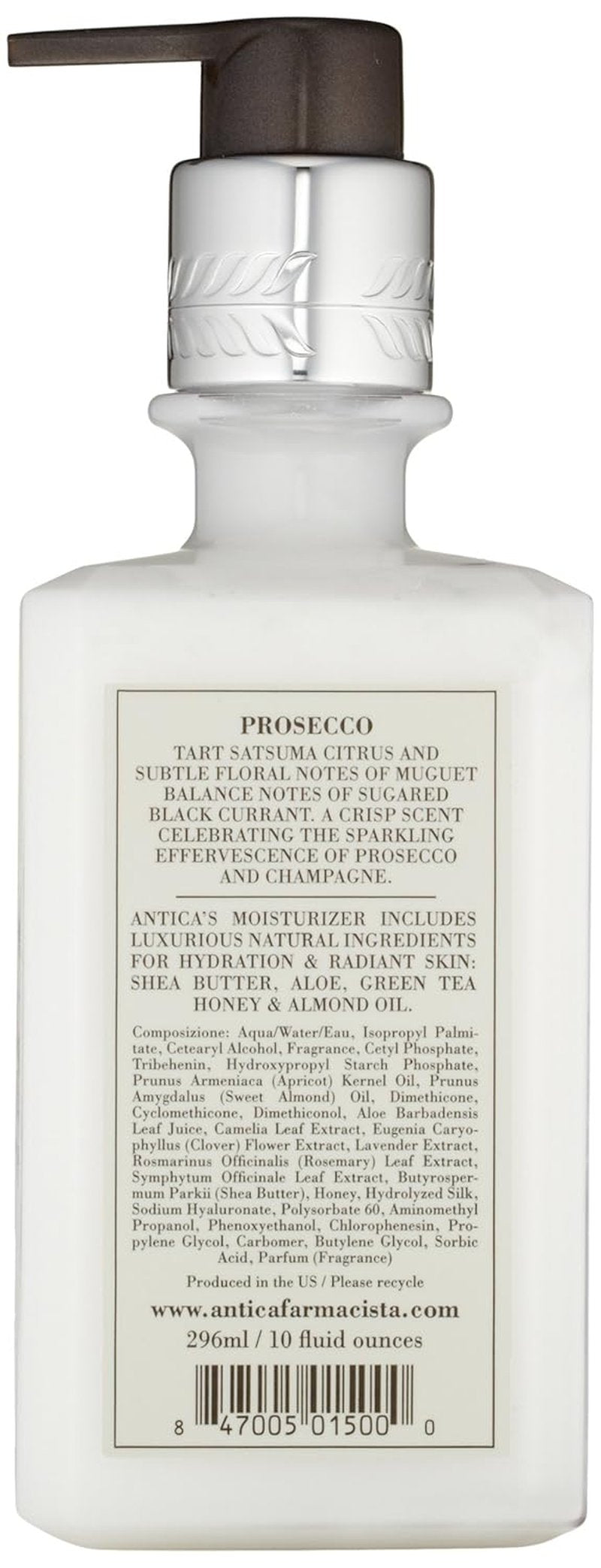 Antica Farmacista Body Moisturizer - Aloe Vera & Green Tea Lotion | Prosecco Scent, 10 fl oz