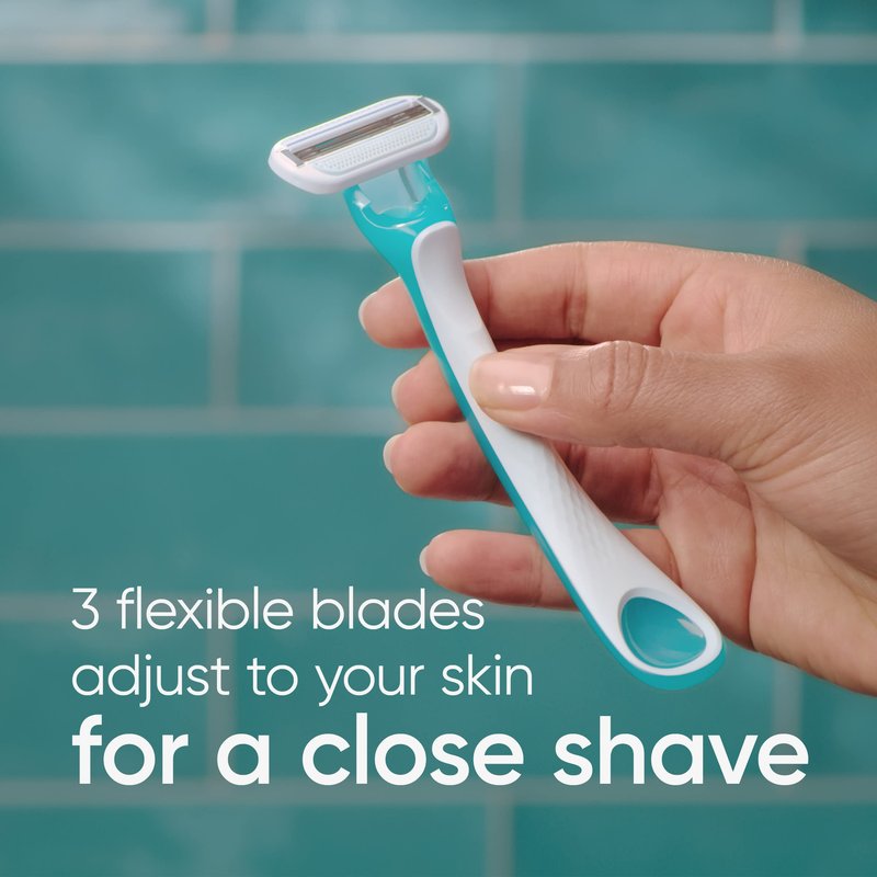 Gillette Venus Tropical Women's Disposable Razor, 3 Count (Pack of 4)