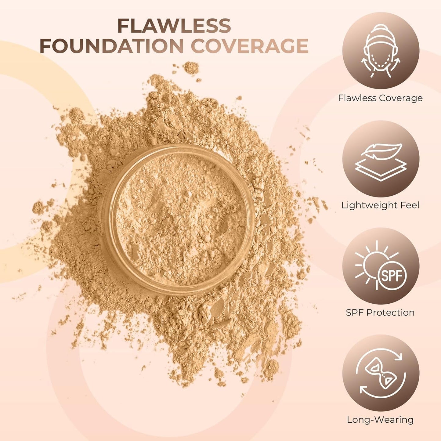 STARTER SET Mineral Makeup Kit Bare Skin Sheer Powder Matte Foundation Blush Bronzer Illuminating Veil