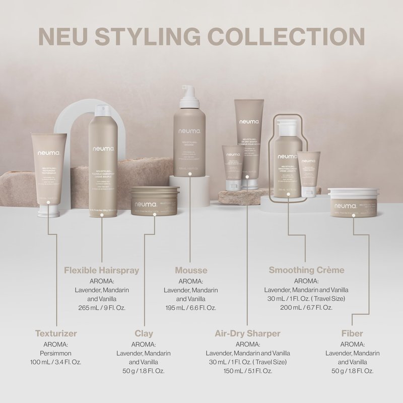 Neuma Neu Styling Smoothing Hair Crème, 6.7 FL Oz | Lightweight Frizz Control Cream Enriched with Shea Butter & Apricot Kernel Oil for Soft, Smooth & Shiny Hair | Color-Safe Formula