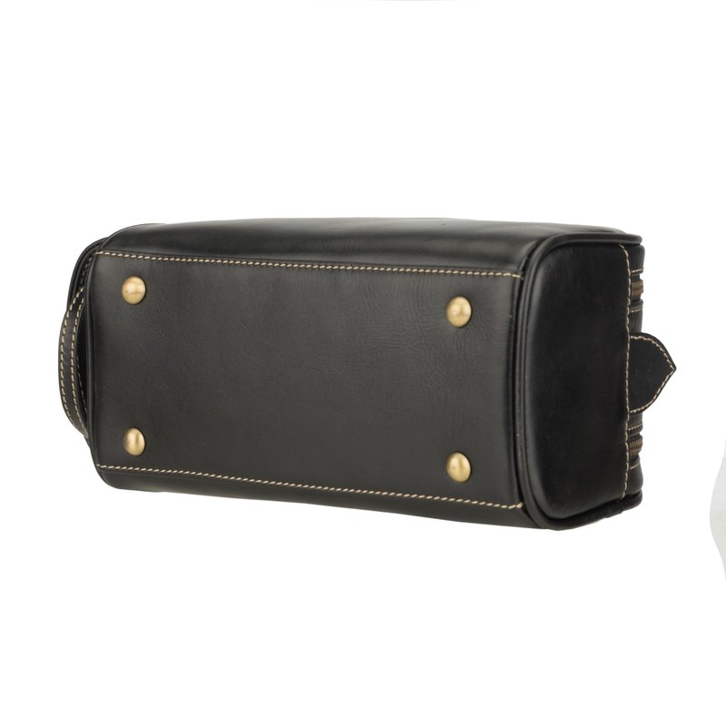 James Cuero Pemium Leather Toiletry Bag – Premium Dopp Kit, Shaving Kit, Travel Pouch, Bathroom Kit, Leather Cosmetic Travel Bag for Men and Women