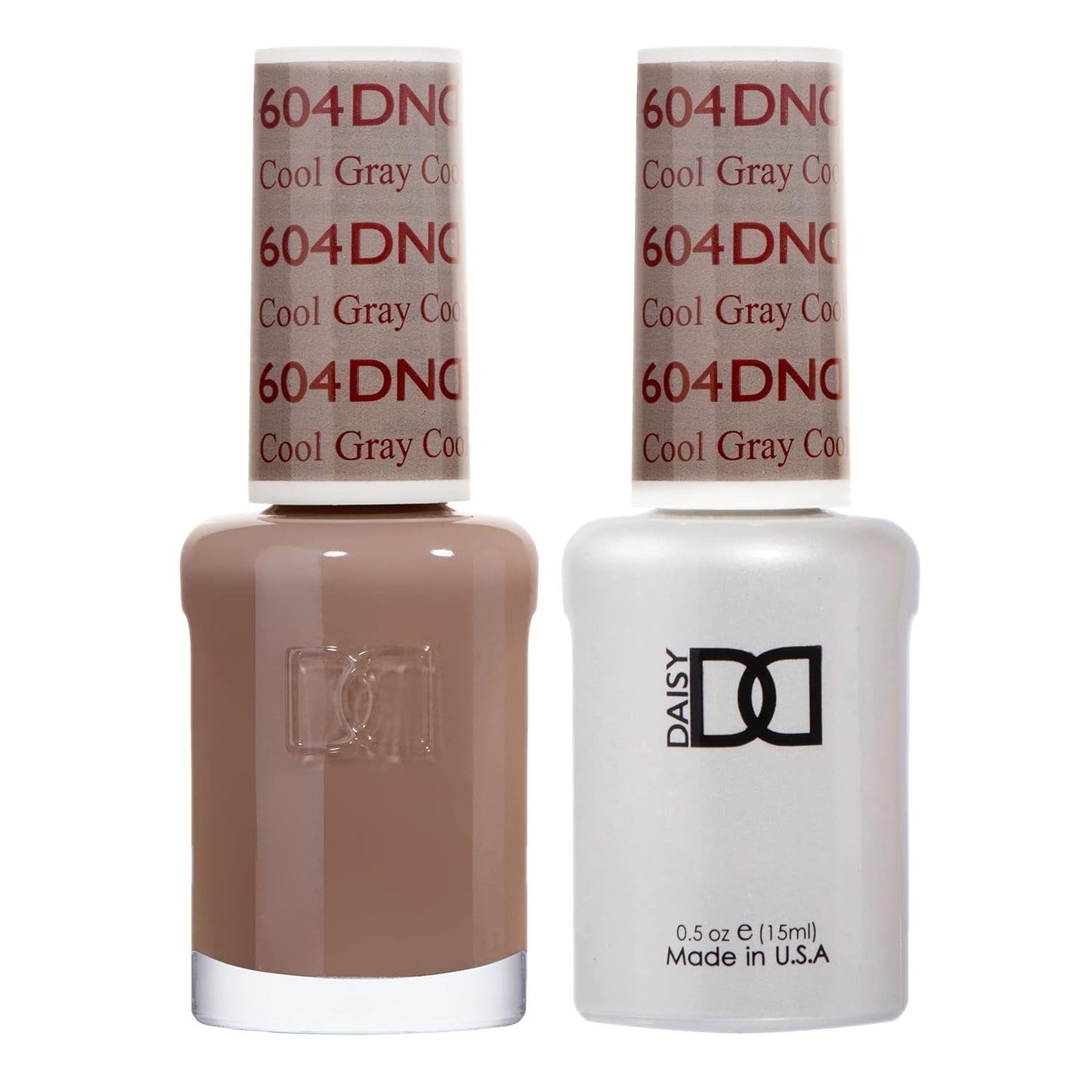 DND Gel Polish Set - Gray Collection UV/LED Gel & Air Dry Nail Lacquer Duo | 0.5 Fl Oz Each