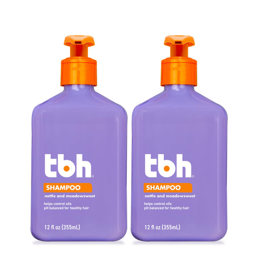 TBH Teen & Kids Shampoo - Lightweight and Detangling Hydrating Hair Shampoo for Dry, Oily, Fine, Curly, and All Hair Types - Tween and Kids Shampoo - Sulfate, Paraben Free - 12 oz (2 Pack)