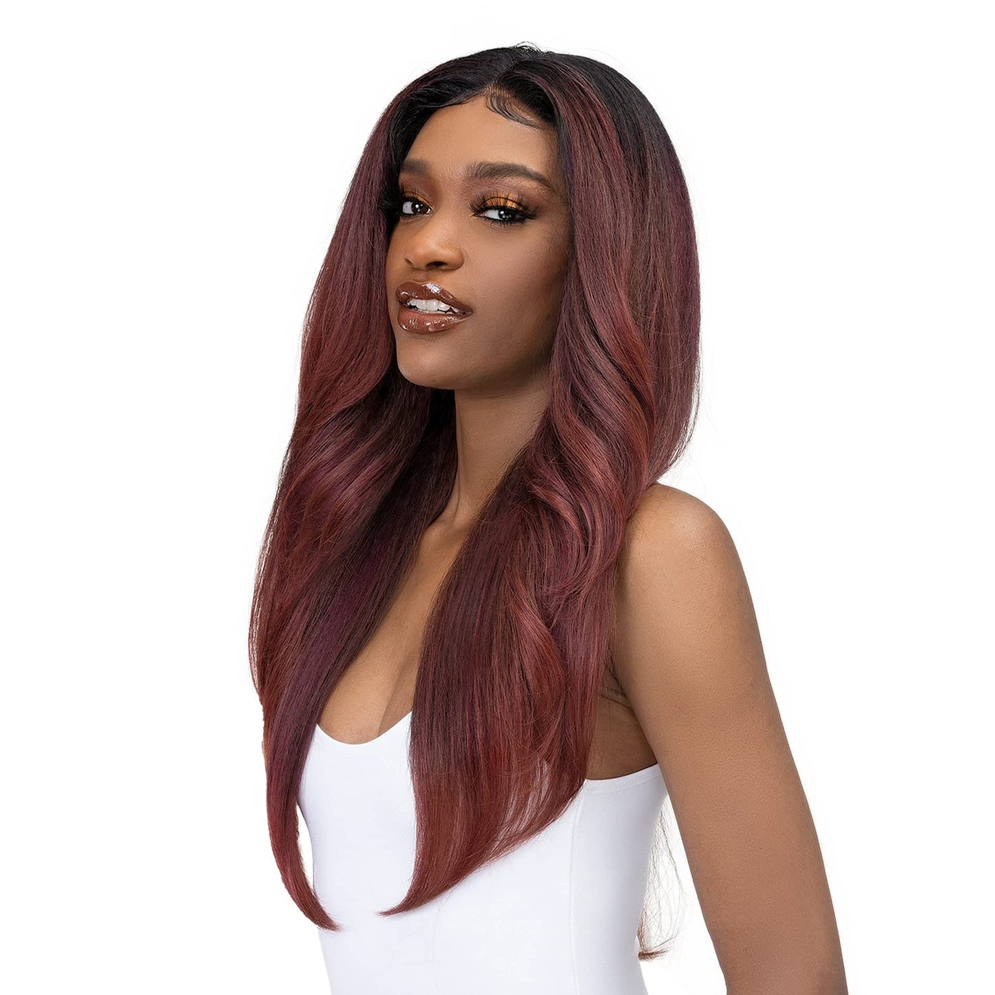 Janet Collection Melt 13x6 Frontal Part Lace Wig - KENDALL (BUTLER SCOTCH)