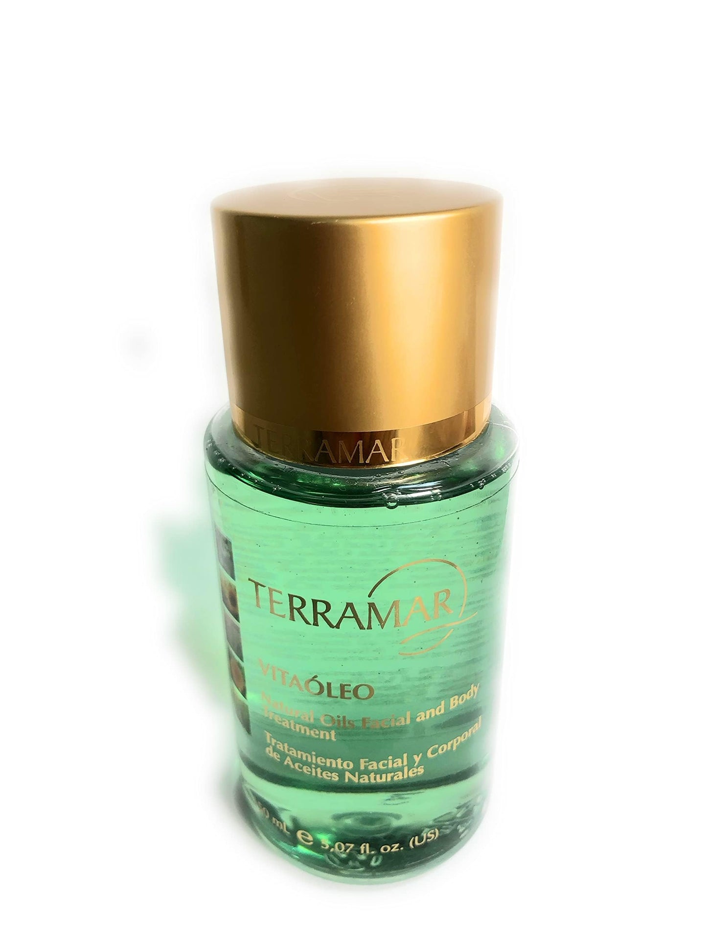 Terramar Vitaoleo Tratamiento Facial y Corporal de Aceites Naturales, Tan Suave que Puedes Aplicar en Cutis y Cuerpo. Marcas en la piel, paso del tiempo, manchas y màs