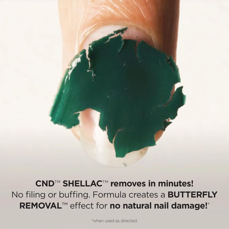 CND Shellac Gel Nail Polish, Long-lasting NailPaint Color with Curve-hugging Brush, Blue Polish, 0.25 fl oz