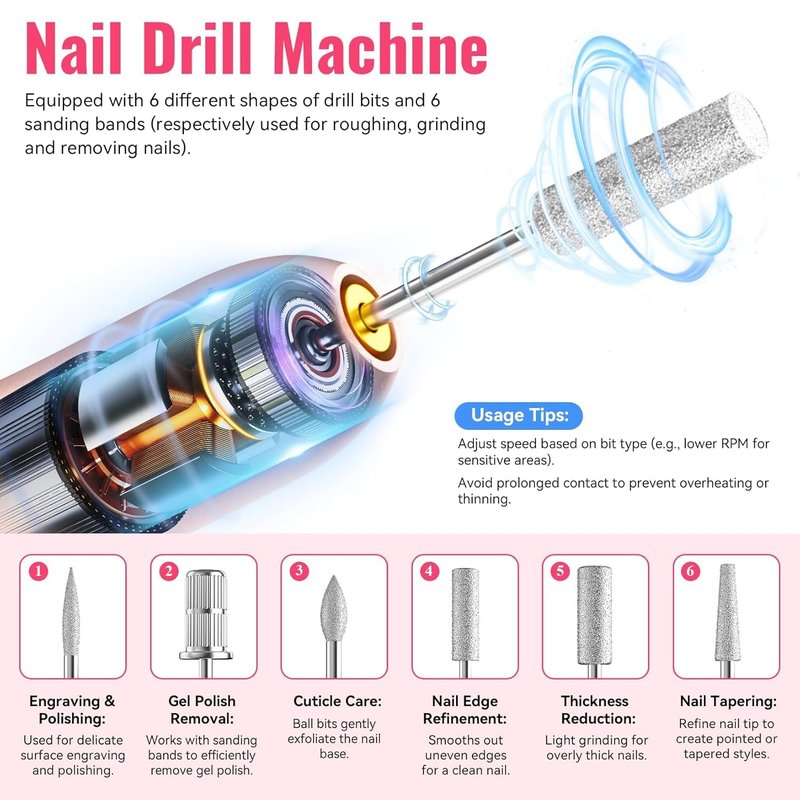 53 Pcs Gel Nail Polish Kit - UV Light & Nail Drill, 35 Colors with Glossy, Matte & Glitter Finishes | Perfect DIY Home Manicure Gift for Women