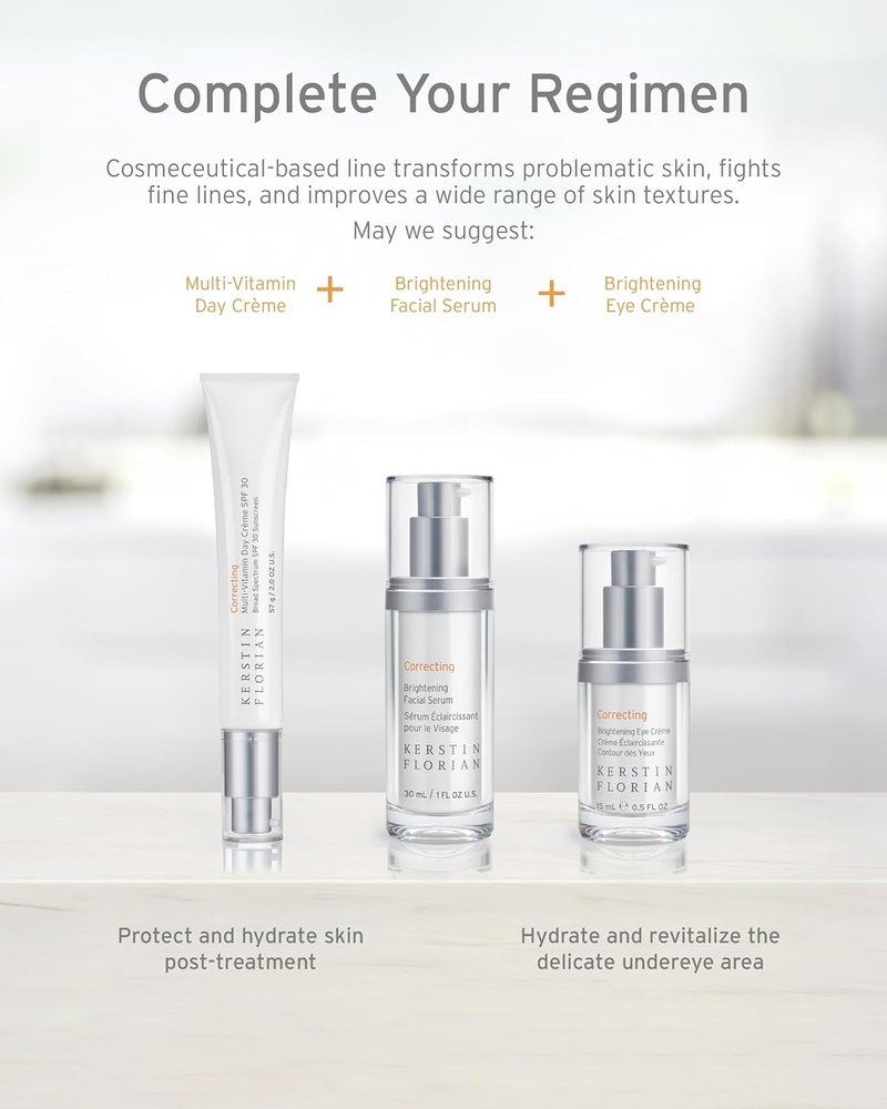 Brightening Facial Serum - Vitamin C Complex for Collagen Boost | Evens Skin Tone & Reduces Dark Spots | 1 fl oz