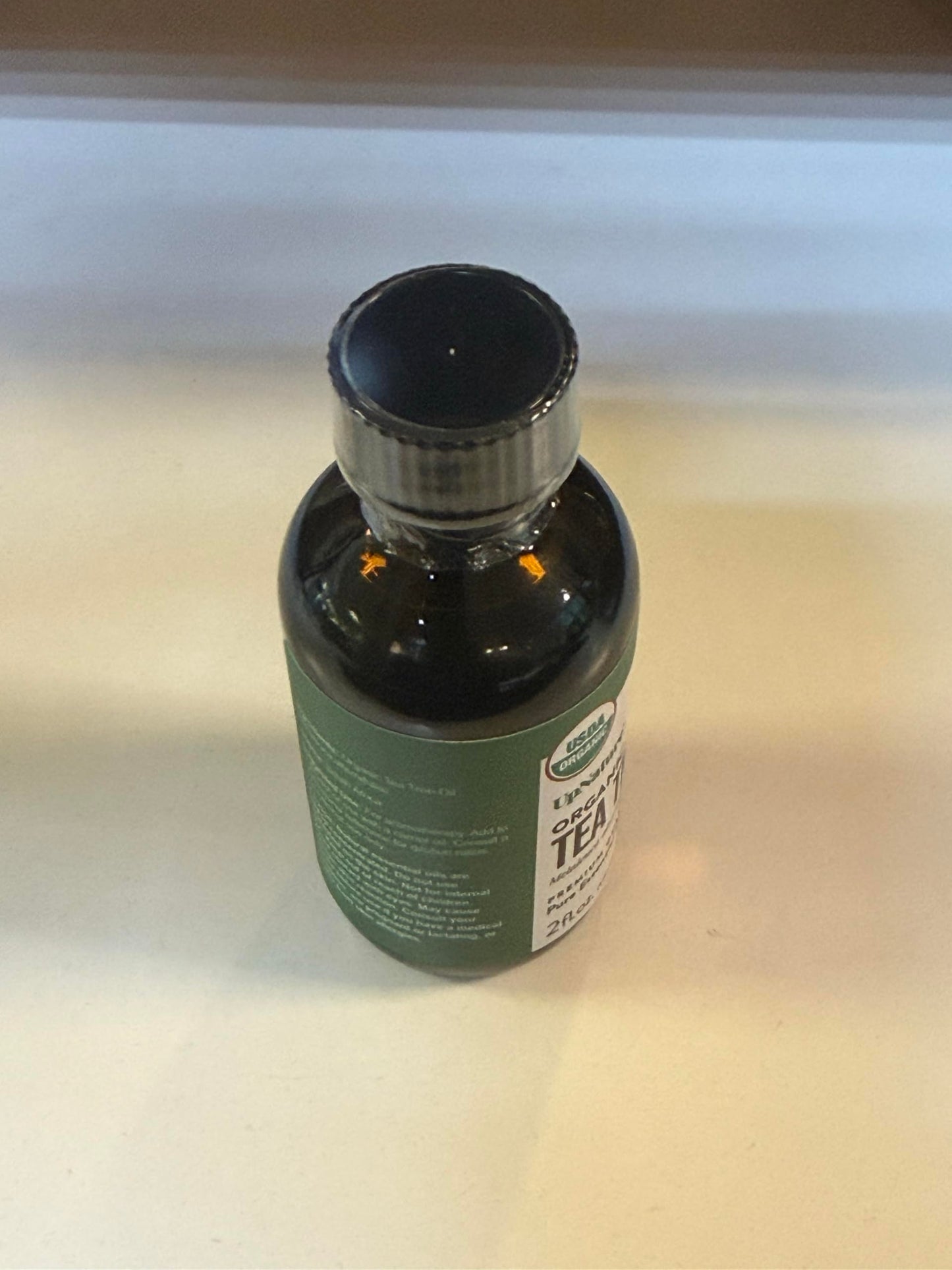 UpNature Tea Tree Oil - 100% Pure USDA Certified Organic Tea Tree Essential Oils for Skin, Hair, Toenail, Body and Scalp (2oz)