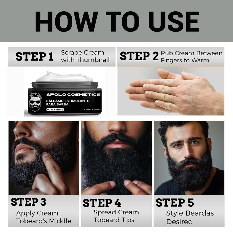 Para Barba, Shea Moisture Beard Balm for Men, Crecimiento De Barba Para Hombre, Beard Growth Vitamins, Estimulante De Barba Ultra Potente, Strengthens Barba for Mens (2PCS)