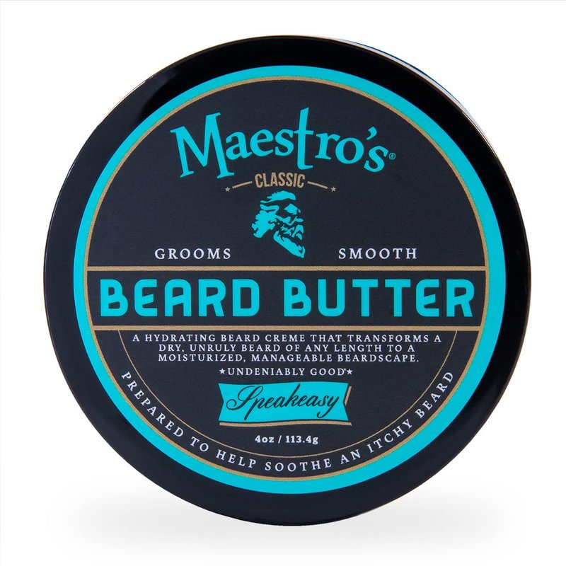 Beard Butter - Anti-Itch Hydrating Cream for All Beard Types | Speakeasy Blend, 4 Ounce