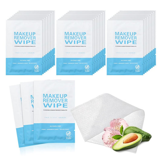 Makeup Remover Wet Wipes Individually Wrapped, 200 Pack, Clean Face Quickly, Wet Wipes Bulk for Makeup, Perfect for Travel, Hotel, Large Parties