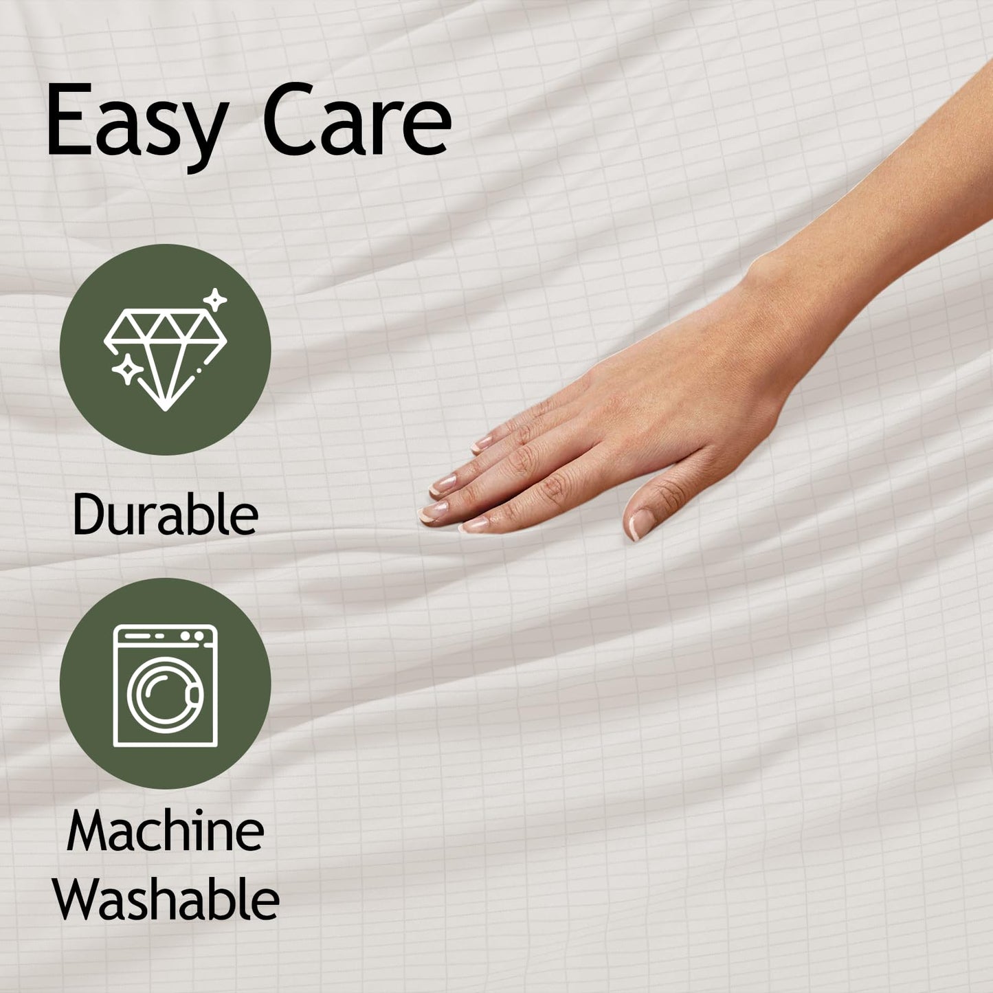 Grounding Sheets, Grounding Fitted Sheet, Silver Fiber Material, Deep Pocket Grounding Well Bed Sheets for Women, Well Bedding for Better Sleep (White, Full XL)
