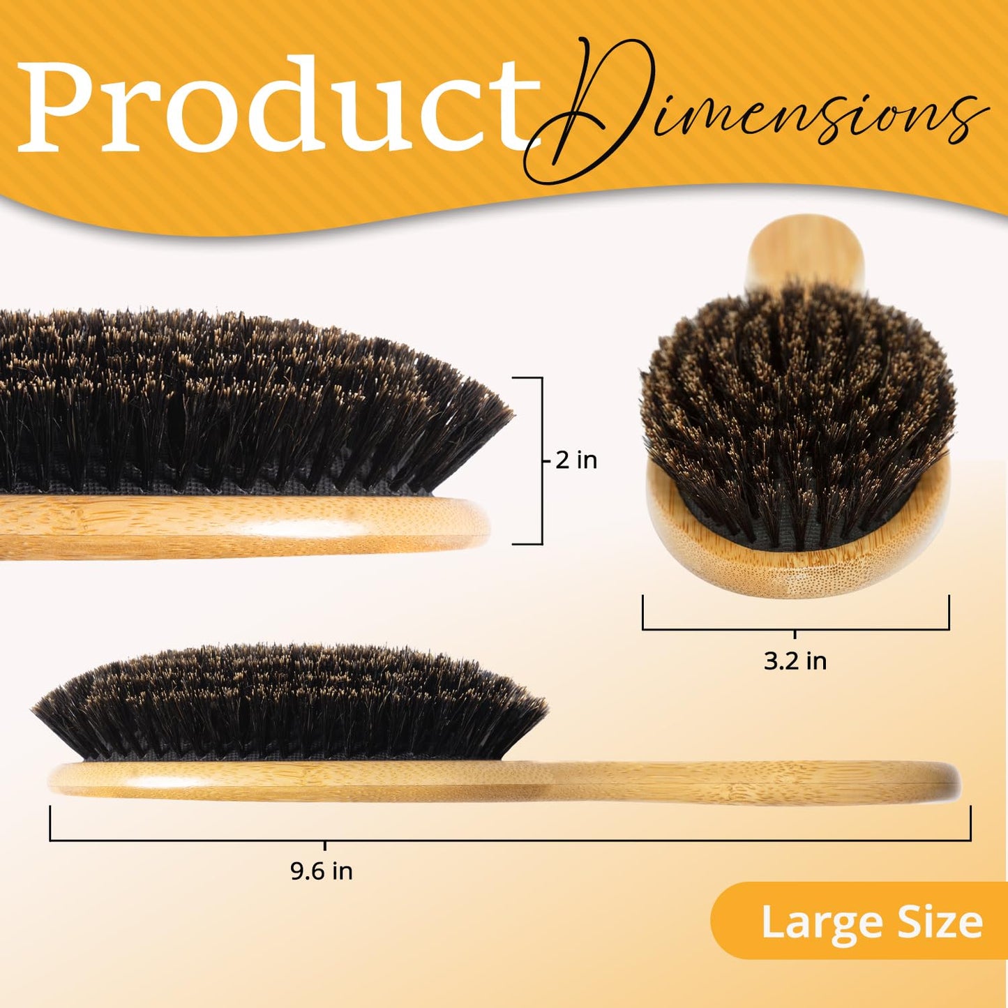 Belula 100% Boar Bristle Hair Brush Set - Soft Natural Bristles for Thin & Fine Hair | Includes Wooden Comb, Travel Bag & Spa Headband