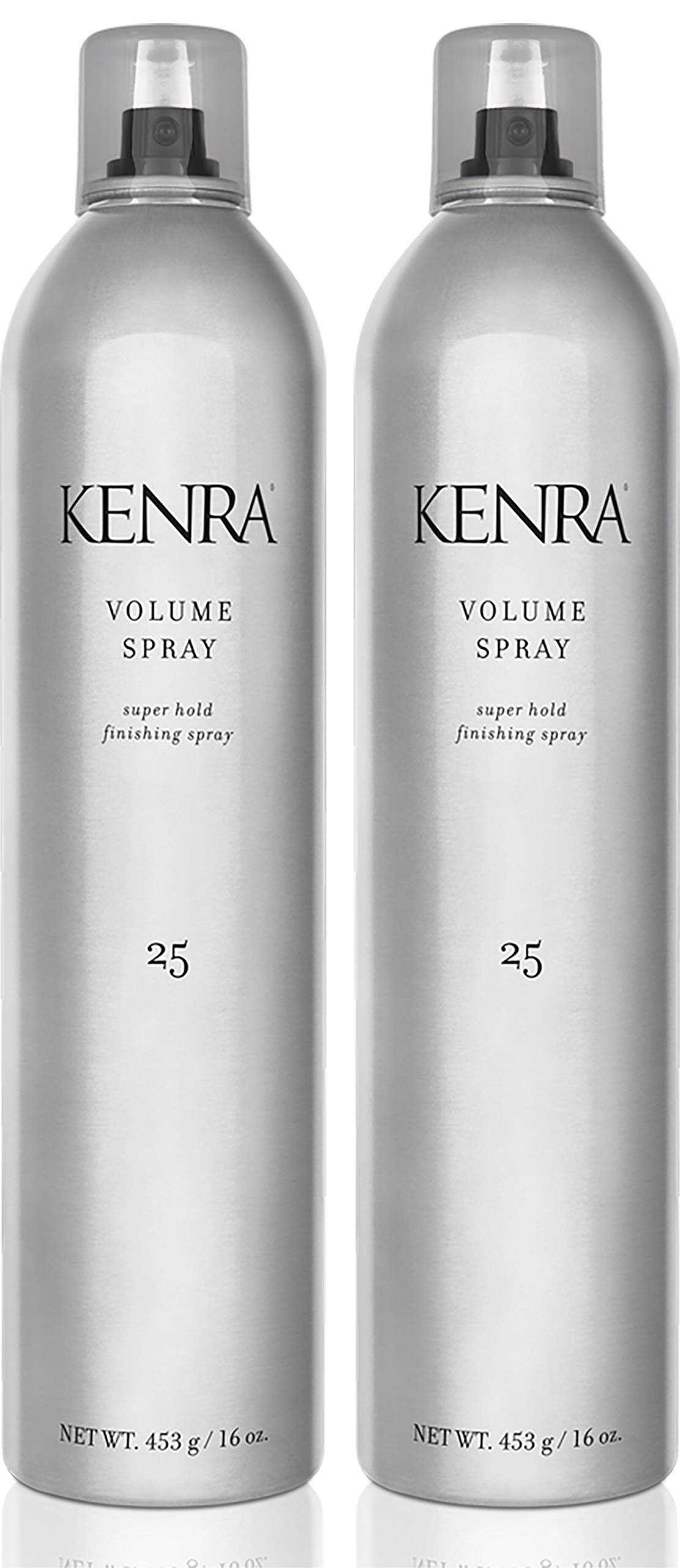 Kenra Professional Volume Spray 25 50% | Super Hold Finishing & Styling Hairspray | Flake-free & Fast-drying | Wind & Humidity Resistance | All Hair Types | 16 oz (2-Pack)