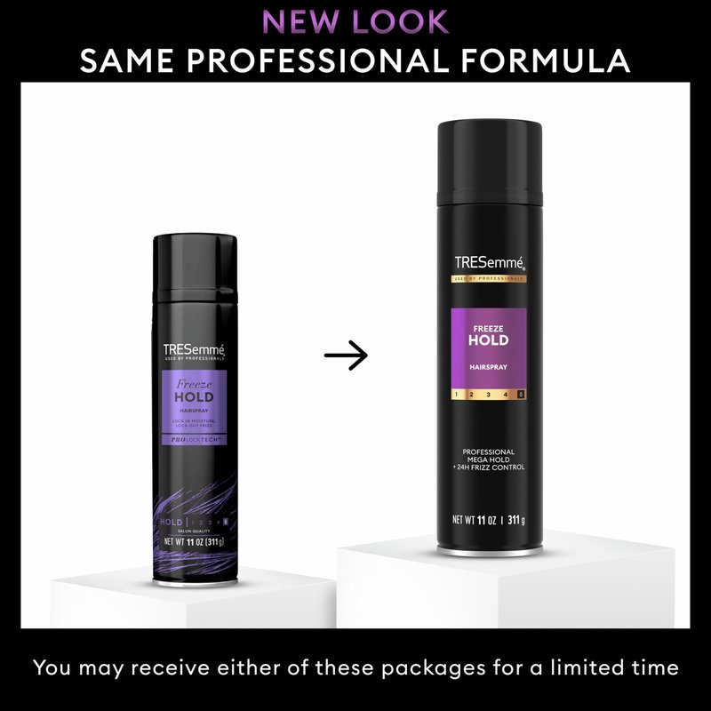TRESemmé Hairspray Freeze Hold for 24-Hour Frizz Control and All-Day Humidity Resistance 11 Fl Oz