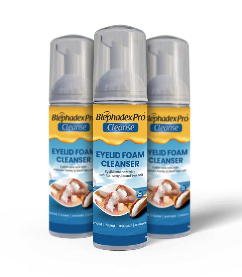 Visual Advantage Lunovus Eyelid Foam Cleanser with Manuka Honey and Dead Sea Salt – Gentle Daily Cleansing