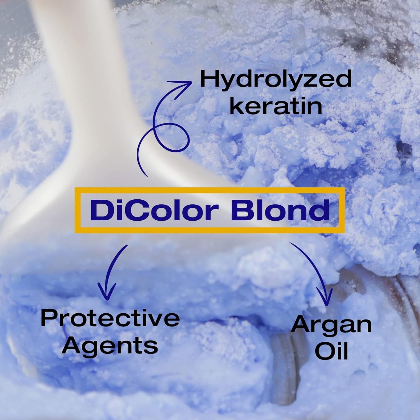DiColor Blonde Bleaching Powder - Professional Hair Lightener | Lightens Up to 8 Shades, 180g