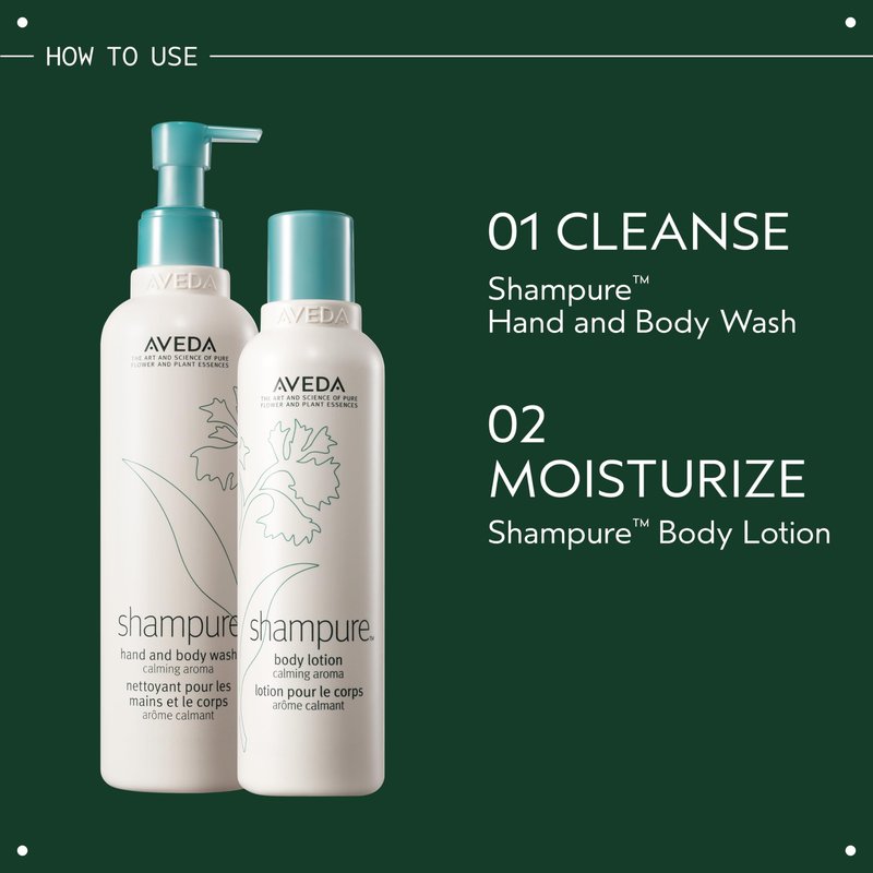 Aveda Shampure Hand & Body Wash | Liquid Hand Soap and Body Wash | with Calming Aroma of Lavender, Ylang Ylang, Petitgrain, 33.8 Fl Oz