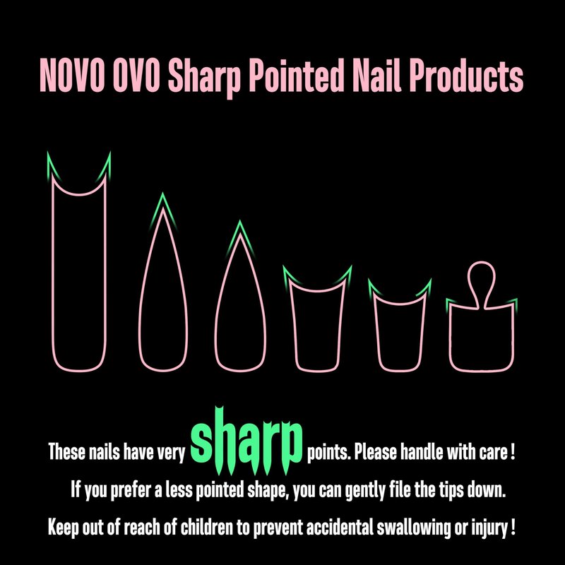 NOVO OVO Halloween White French Tip Duck Feet Nail Tips BERRY PINK Full Cover Press on Acrylic with Moon Curve, Thick Medim Long Pre-Etched Matte Wide Soft Gel False Nail Extension x 15 Sizes 150 pcs
