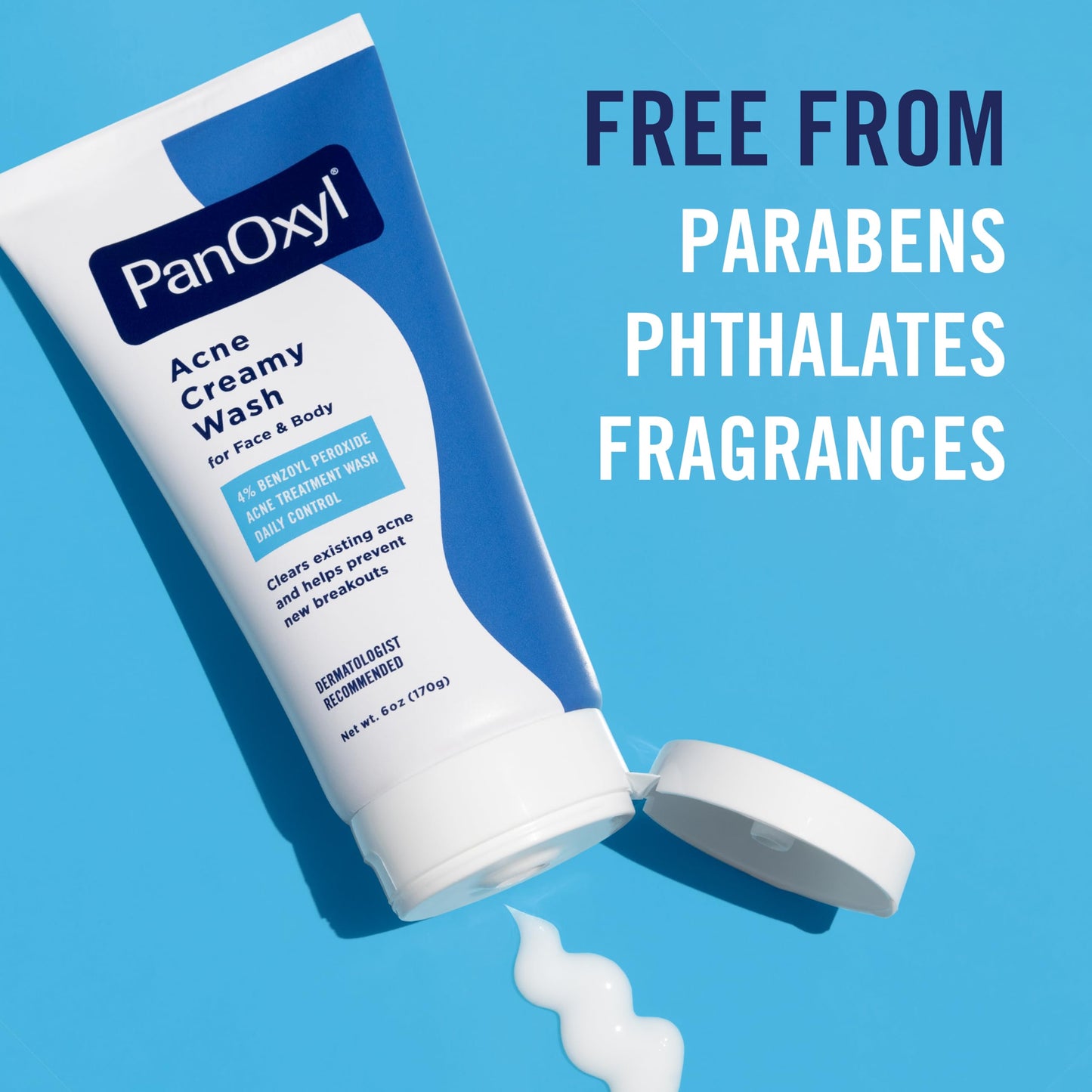 PanOxyl Wash and Moisturize Duo Bundle – Creamy Acne Wash 4% Benzoyl Peroxide, Balancing Repair Moisturizer 4% Niacinamide