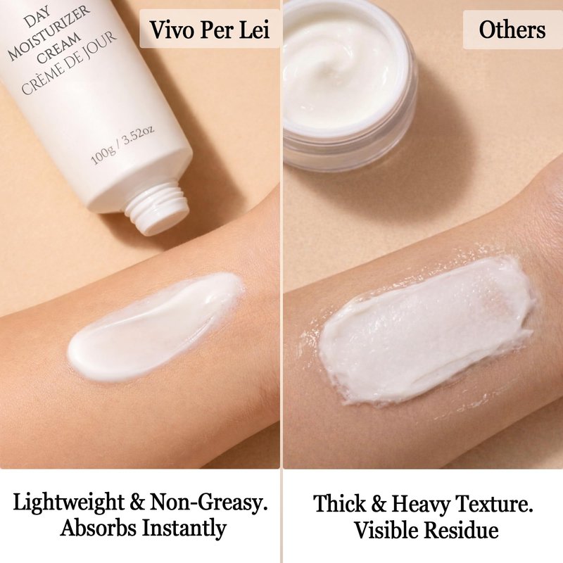 Vivo Per Lei Dead Sea Day Cream - Hydrating and Soothing - Contains Shea Butter - Anti Aging Moisturizer Face Cream for Women - Lightweight - Non Greasy - For Daily Use - 3.4 Fl Oz. - pack of 2