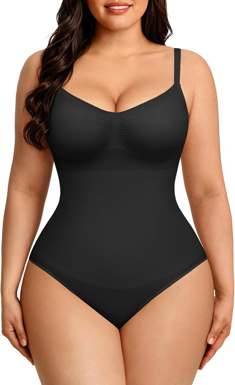 Shapewear Bodysuit for Women - Tummy Control Seamless Body Shaper | Waist Snatching Design
