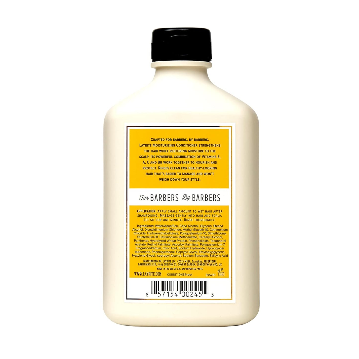 Layrite Moisturizing Conditioner - Hydrating Formula for Healthy Hair | 10 Fl Oz