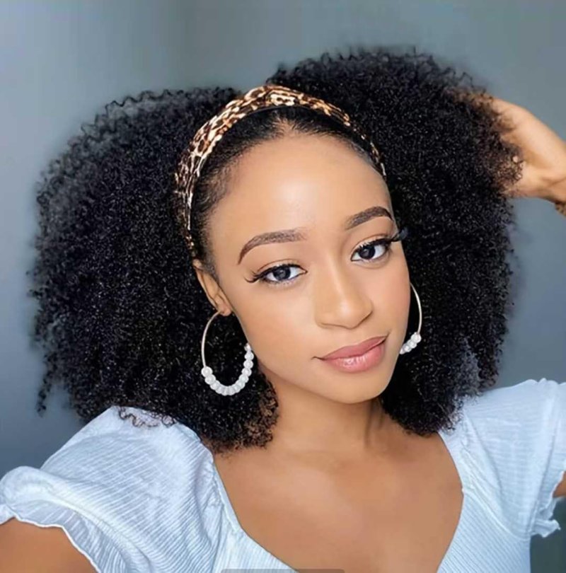 Afro Kinky Curly Clip Ins Human Hair Hair Extensions 8pcs 18 Clips Natural Black Color Brazilian Virgin Human Hair Invisible&Scalp-Friendly 4B 4C Kinky Curly Clip Ins Double Weft Seamless (18inch)