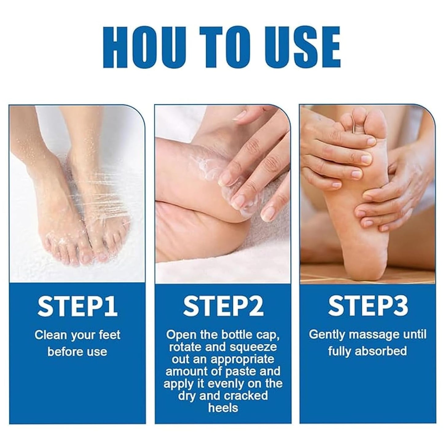 Crack Feet Prevention Stick, Anti Crack Foot Cream Stick, Foot Care Cream Cracked Feet, Moisturizing Foot Balm, Softening and Nourishing Cream for For Dry Heels