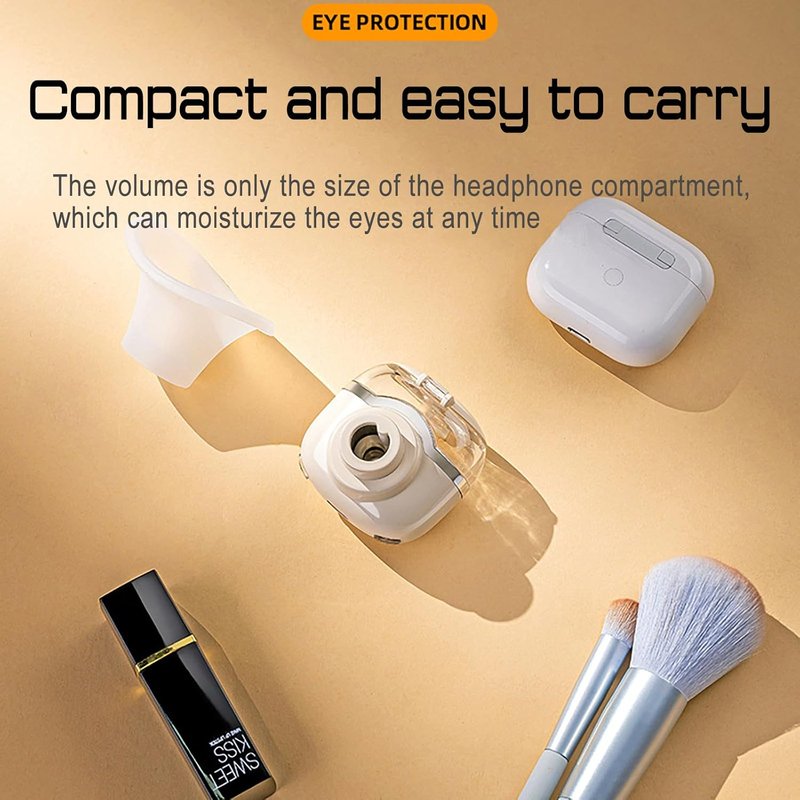 Heated Eye Sprayer for Dry Eye Relief | Portable Warm Compress & Mist Steamer for Eyelid Care