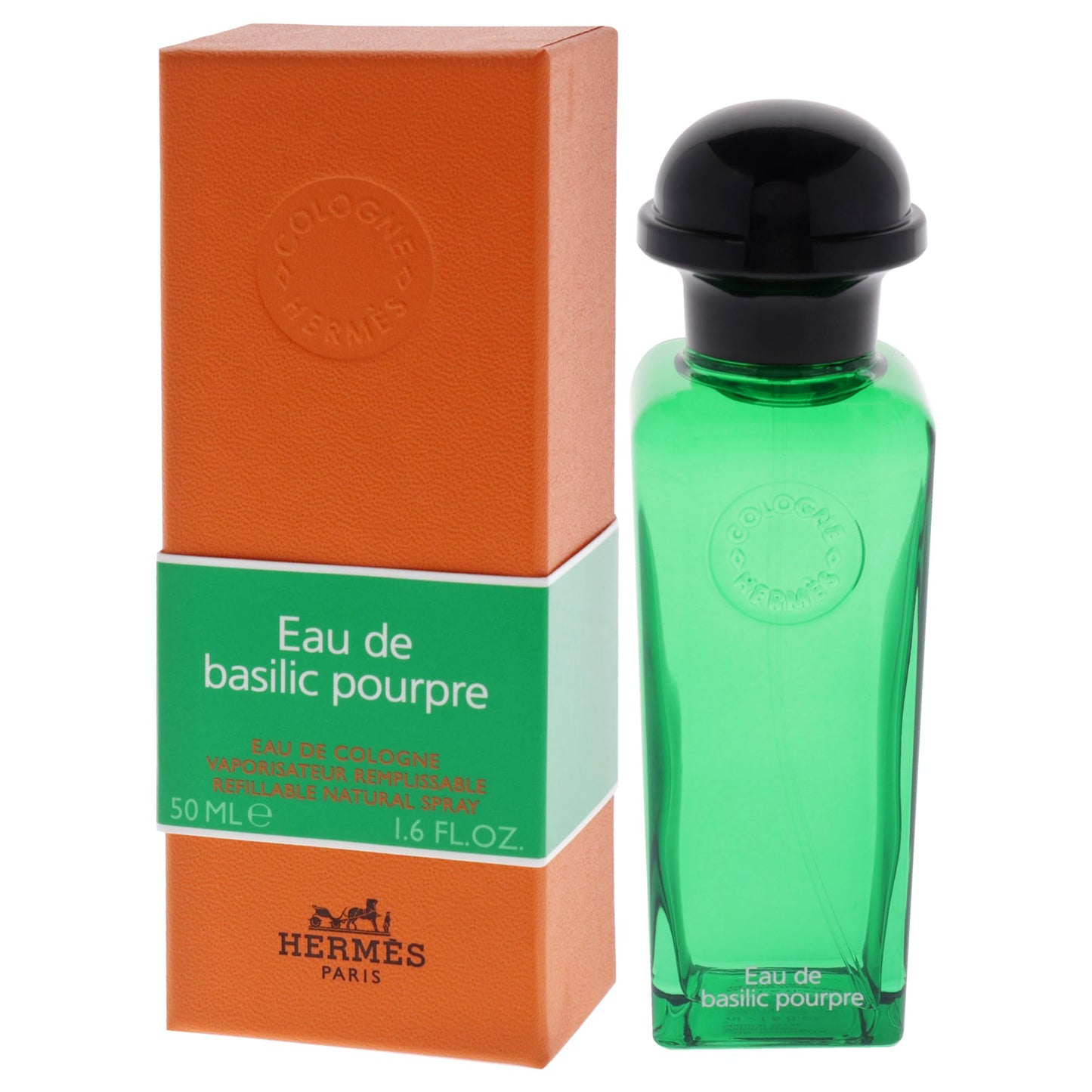Eau de Basilic Pourpre by Hermes for Women - 1.6 oz EDC Spray (Refillable)
