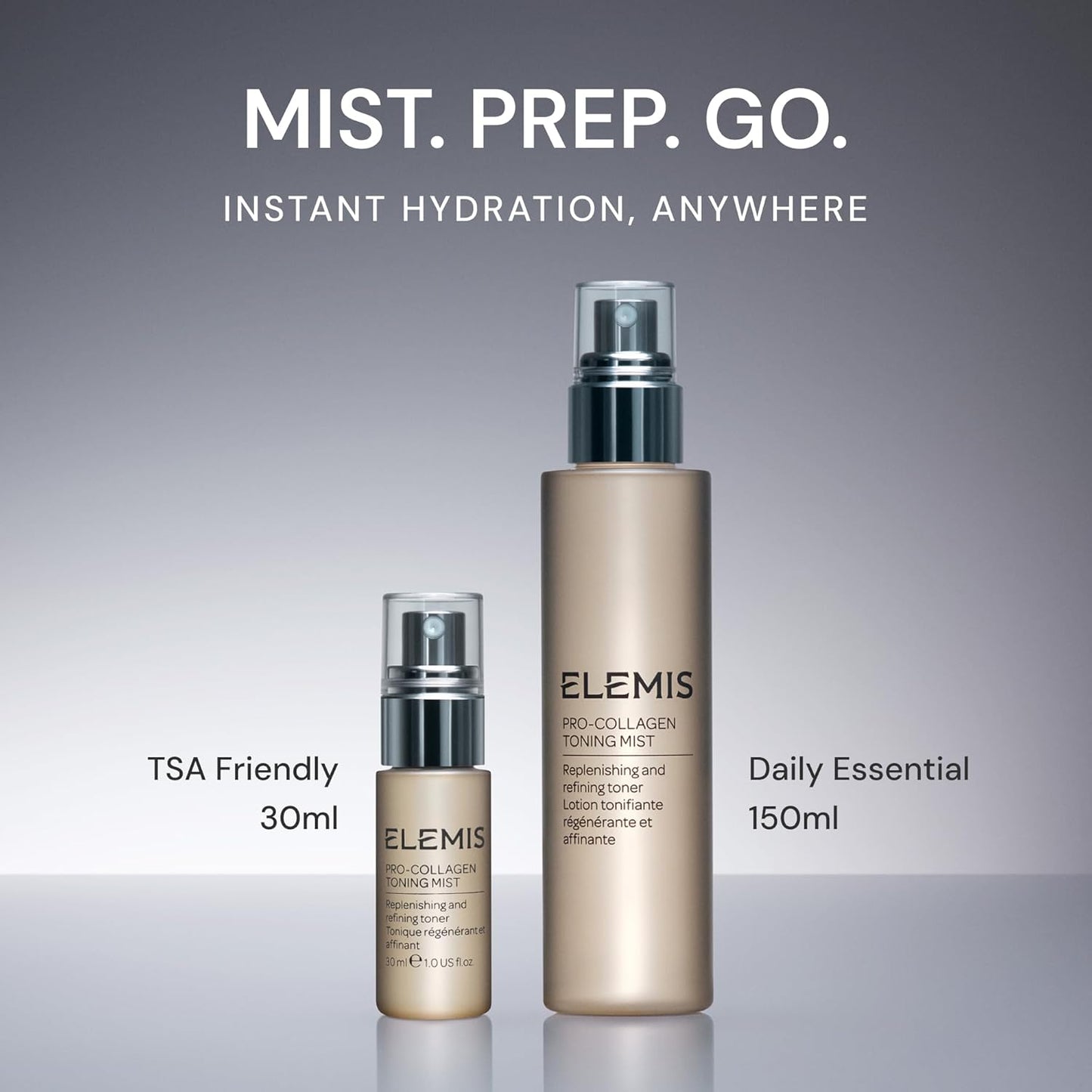 ELEMIS Pro-Collagen Toning Mist - Hydrating PHA Facial Mist for Pore Refinement & Skin Smoothing