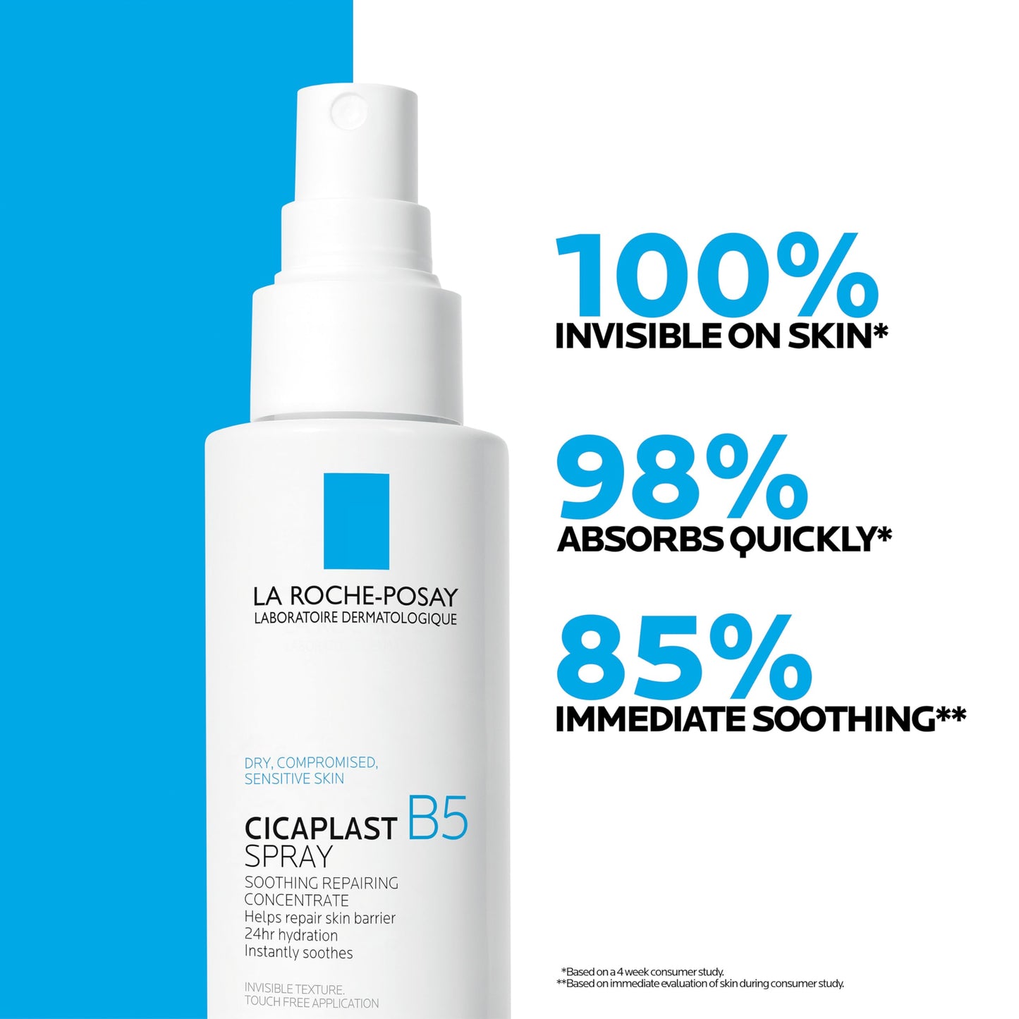 La Roche-Posay Cicaplast B5 Spray, Face Mist for Skin Barrier Repair 3.38oz