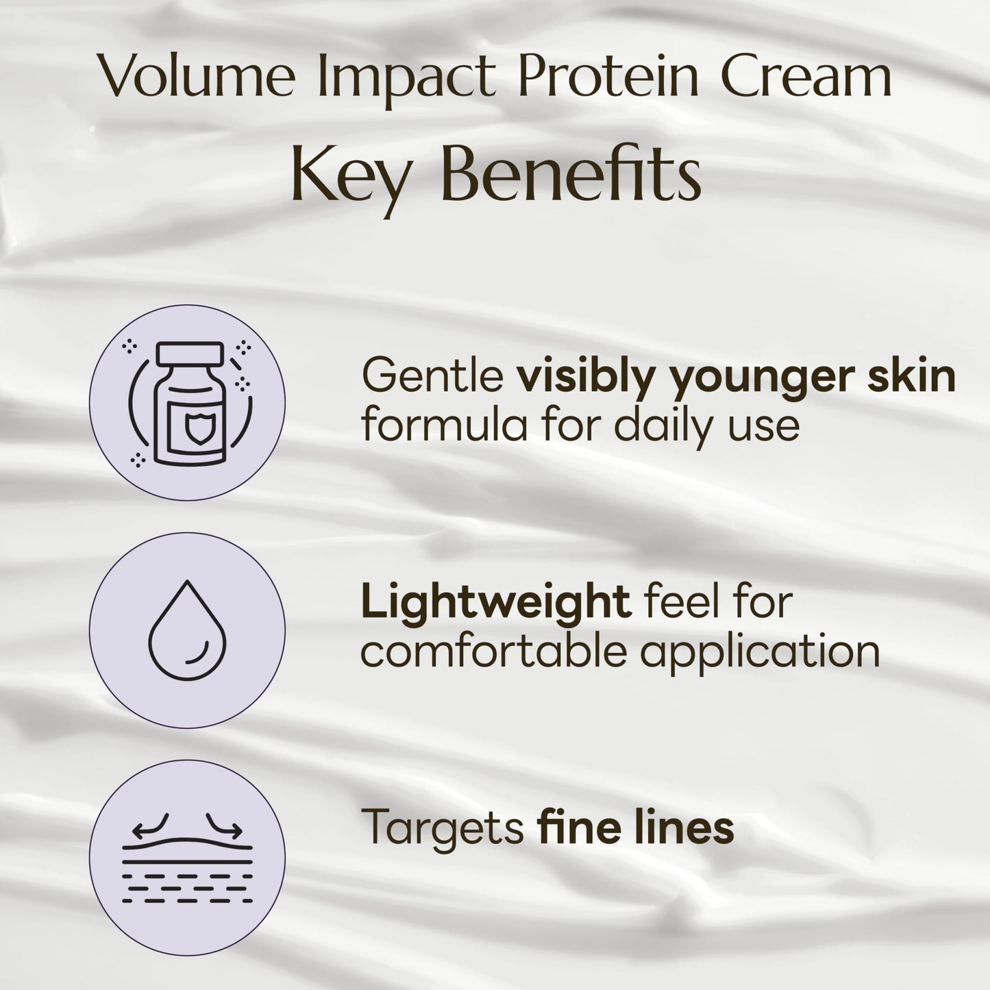 molvany Face Moisturizing Volume Impact Protein Cream - Korean Skincare Wrinkle Care Cream for Hydration, Elasticity & Volume Impact, 100 ml/3.38 fl. oz.