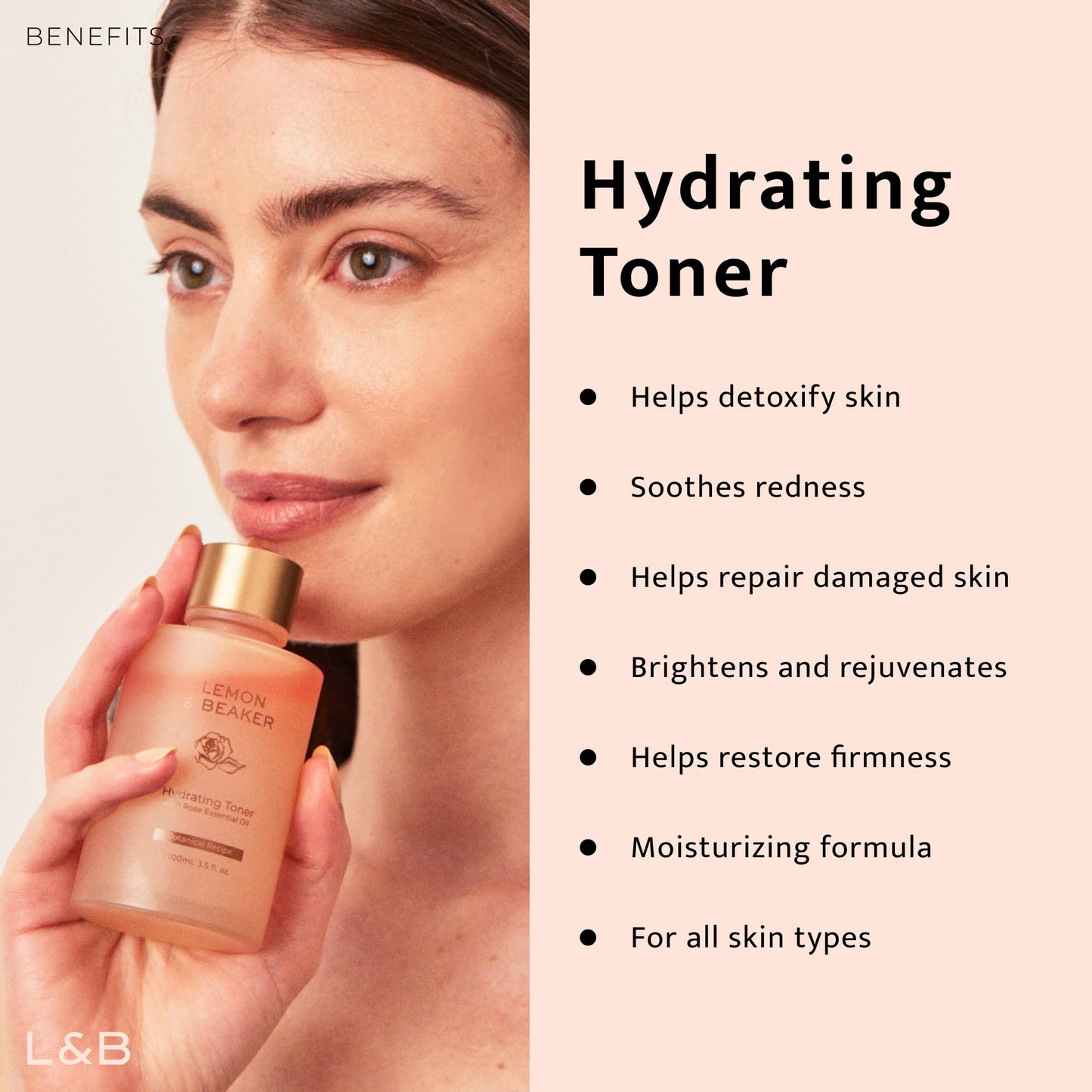 Lemon & Beaker Pore-Reducing Toner - Alcohol-Free, Vegan Face Toner for Soothing & Hydrating Skin, Minimizes Large Pores, 3.5 fl oz, Made in New Zealand