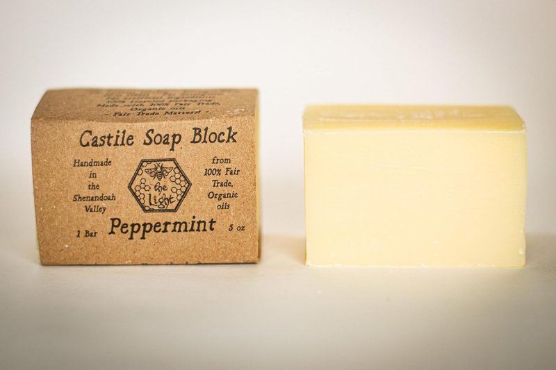 Pure Castile Bar Soap - Handmade with Fair Trade Organic Oils | 15 oz Unscented with Eco Scrub Bag