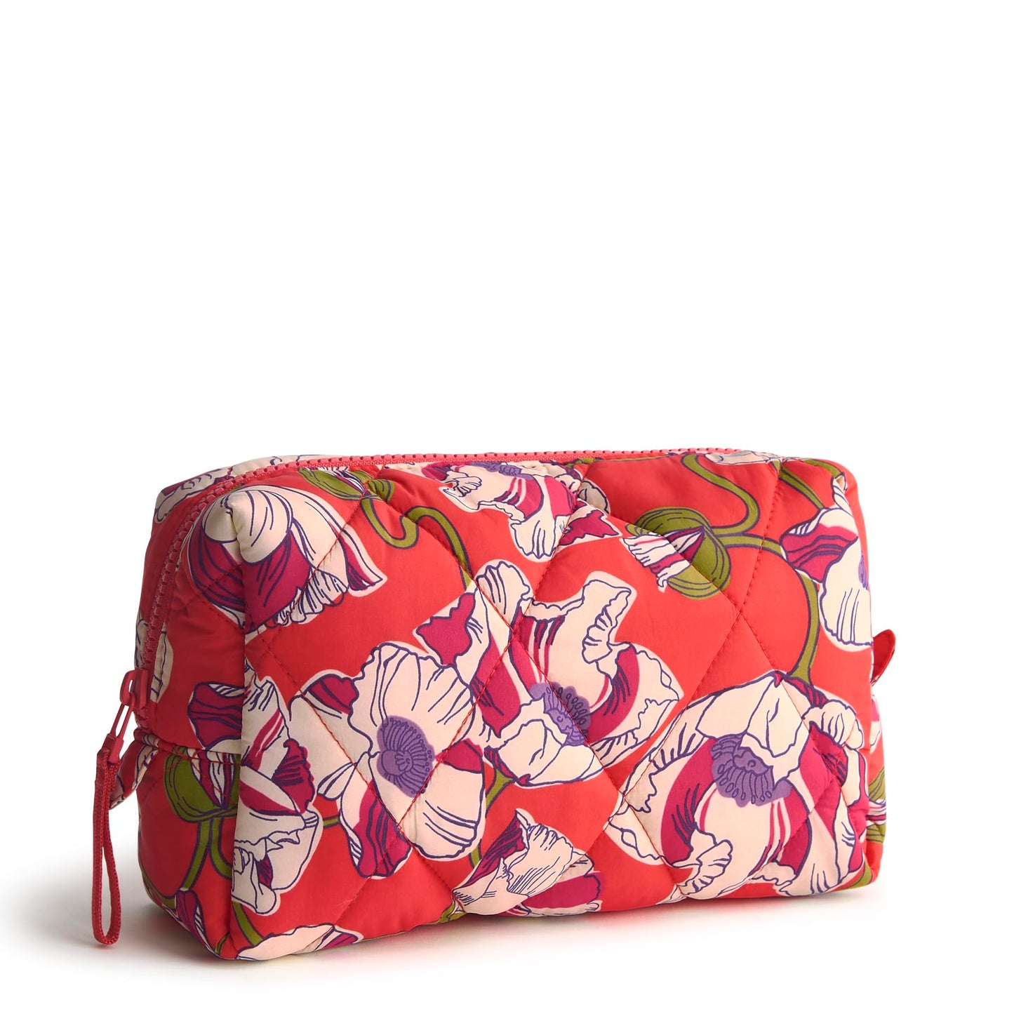 Vera Bradley Women's Featherweight Medium Cosmetic, Swirling Poppies, One Size