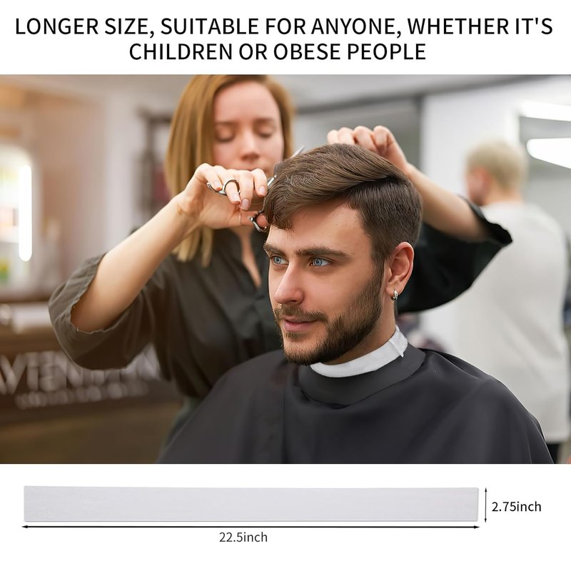 Pro 10 Rolls Neck Strips - Hair Cutting Tool for Barbers | Durable Neck Paper Supplies