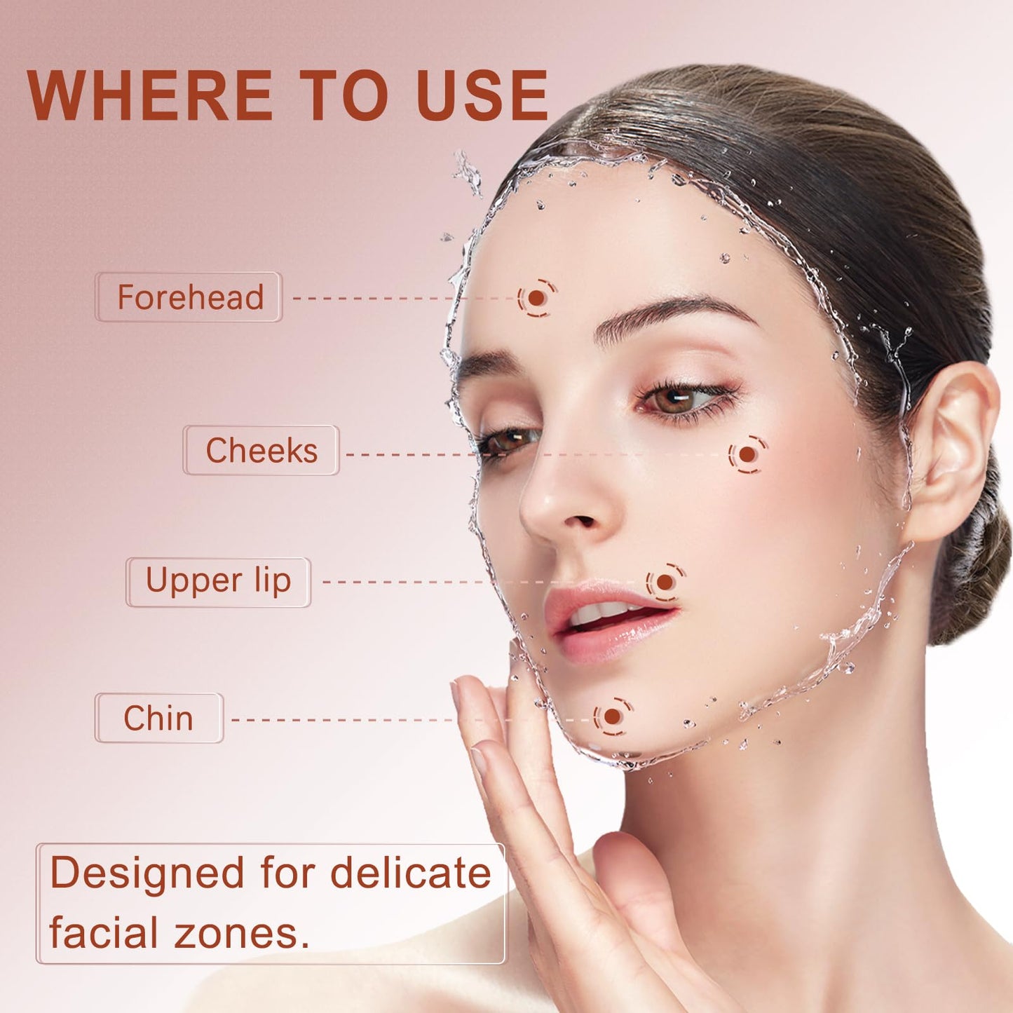 Facial Hair Removal Cream for Women Face, Painless & Flawless Depilatory Cream for Face Upper Lip Chin Hair Remover, Gentle Formula for Sensitive Skin Hair Removal At Home, 1.69 fl.oz