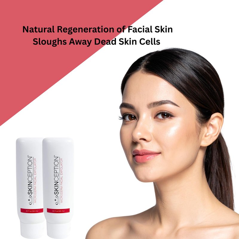 Skinception Microderm Facial Exfoliator – Fruit Enzyme Face Exfoliating Treatment – Gentle Microdermabrasion for Dead Skin Removal, Pore Cleansing & Brighter-Looking Skin – 4 Fl Oz