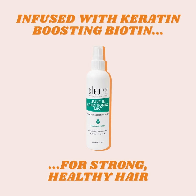 Fragrance-Free Leave-In Conditioner - Hypoallergenic Hair Detangler for Dry, Frizzy, Curly & Straight Hair | 8 fl oz