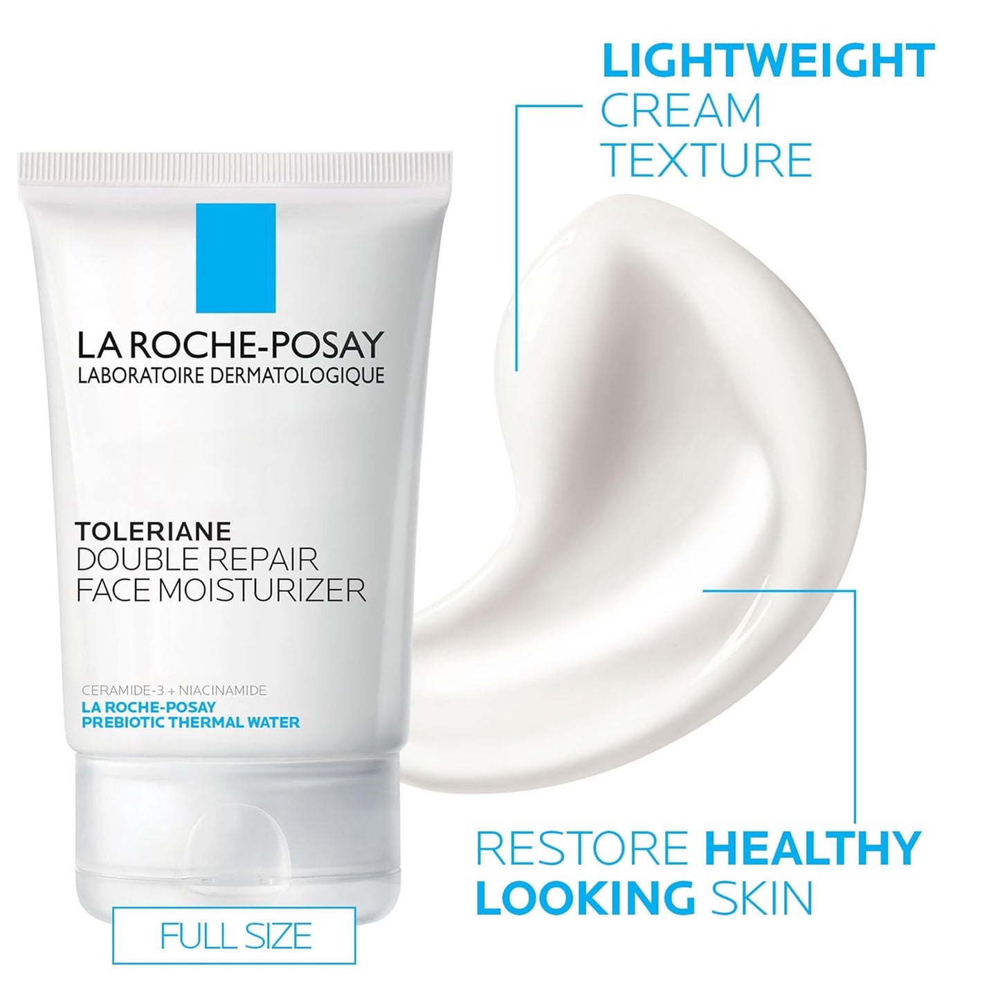 La Roche-Posay Toleriane Face Moisturizer - Ceramide & Niacinamide Cream for All Skin Types | Fragrance-Free Hydration