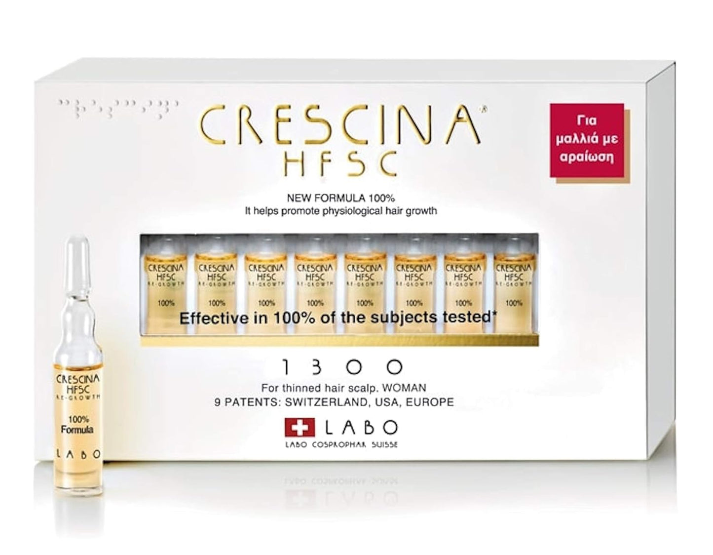 Crescina HFSC Hair Growth Treatment for Thinning Hair - 20 Vials for Severe Hair Loss