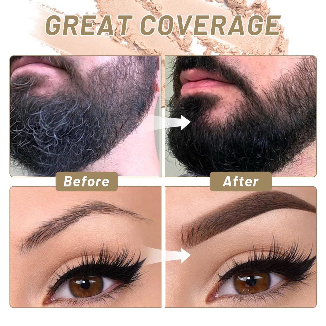SOVONCARE Instantly Hairline Powder-Maycheer Conceals Gray Hair Loss Shadow Coverage Magic Color Root Touch Up for Women & Men