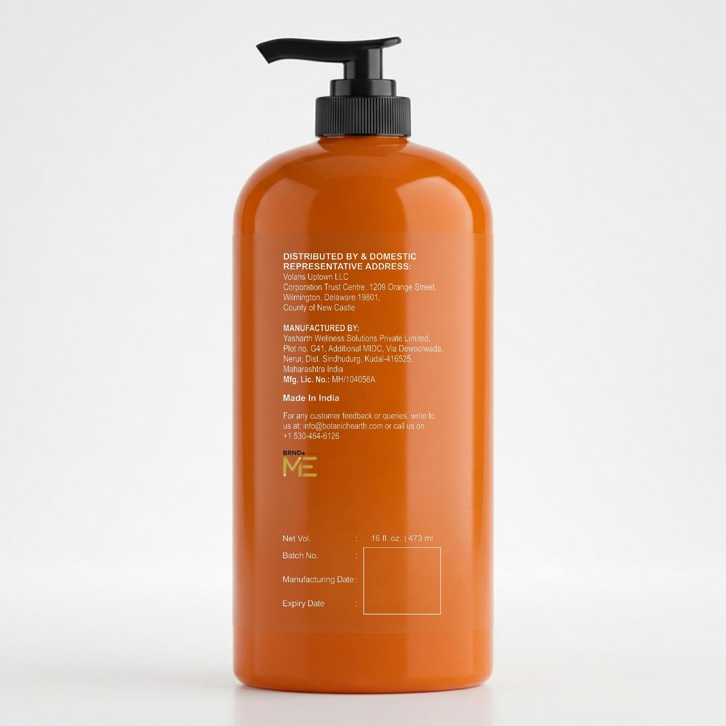 Botanic Hearth Mandarin Orange & Honey Body Wash – Refreshing Shower Gel with Lemon Peel Extract, Brightening & Hydrating Formula, Sulfate & Paraben Free – 16 fl oz