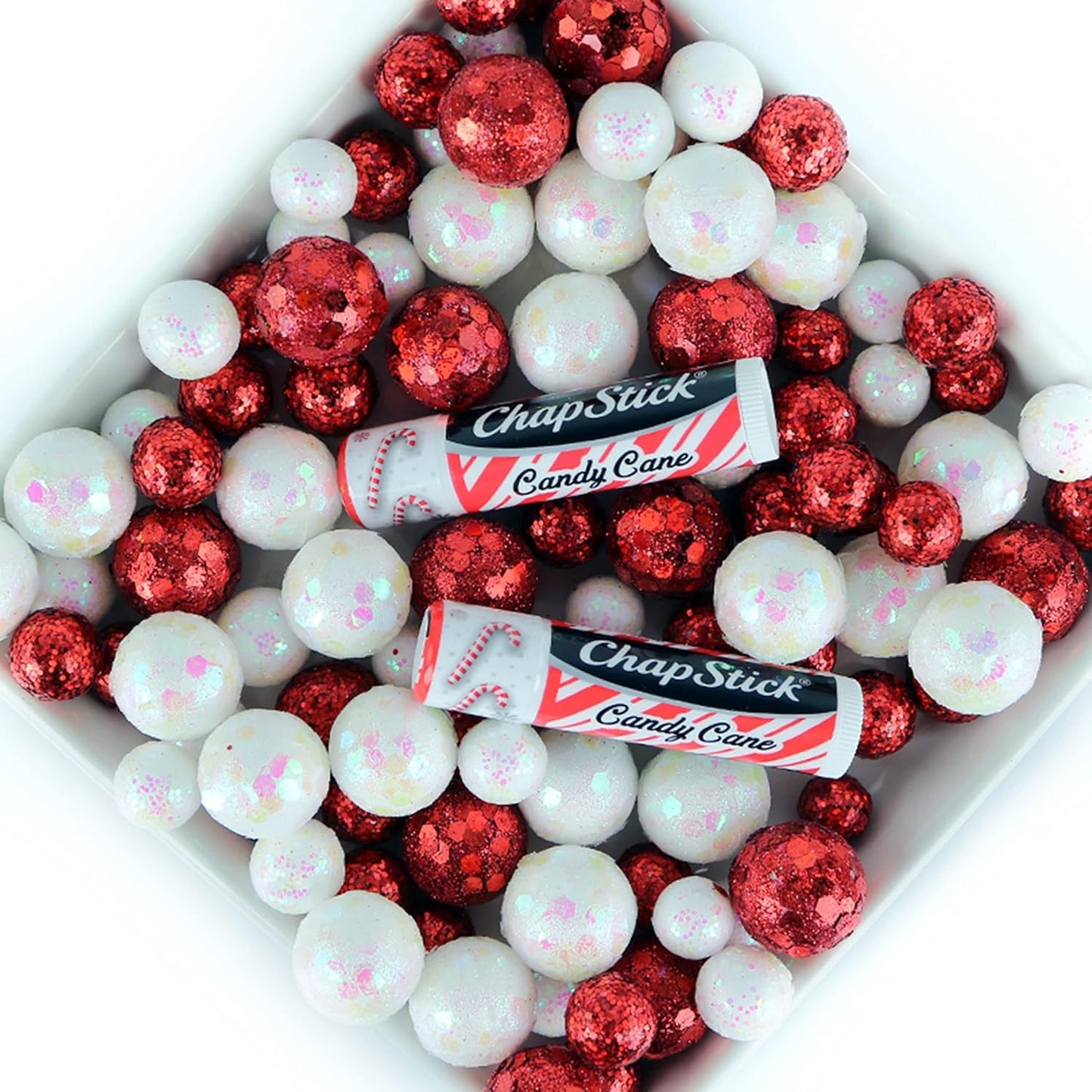 ChapStick Bulk Lip Balm, Candy Cane Packs (12 Sticks) – Fresh & Minty Lip Moisturizer, Stocking Stuffer, 0.15 Oz Ea
