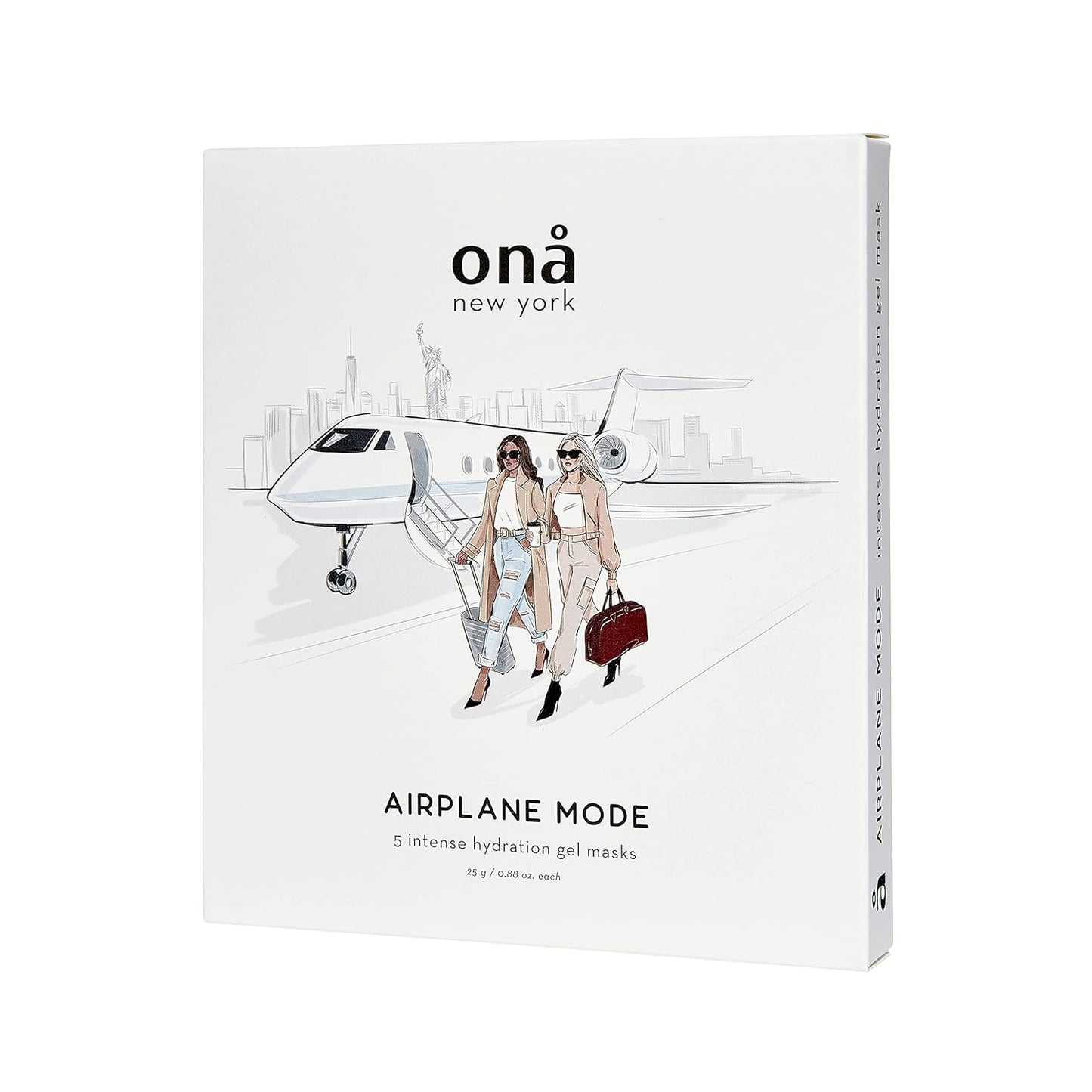 Airplane Mode Hydration Gel Mask - 5 Pack of Intense Moisturizing 25g Each