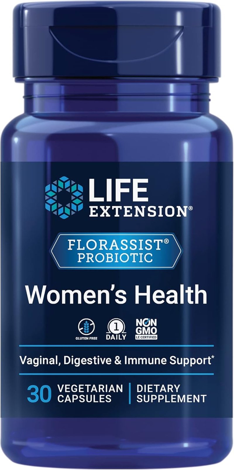FLORASSIST® Probiotic for Women's Health - Supports Vaginal, Digestive & Immune Health | Gluten-Free, Non-GMO, 30 Capsules